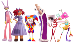 Normal Digital circus Gang Meme Template