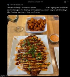 there is nobody i loathe more chicken katsu Meme Template
