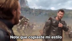 Note que copiaste mi estilo Meme Template