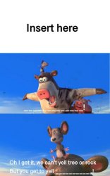 Barnyard animals about to crash into Who Place Meme Template