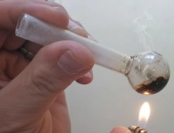 Glass Crack Pipe Being Heated Meme Template