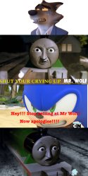Sonic Save Mr Wolf from Fake Henry Meme Template