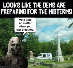Zombies Demorhhoid vote drive Meme Template