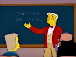 mono rail Meme Template