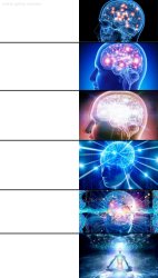 Expanding brain 6 Meme Template