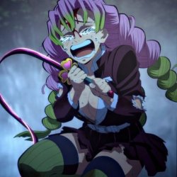 Kanroji Mitsuri crying by frustration Meme Template