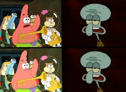 Patrick asking Meme Template