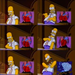 Homero infarto Meme Template