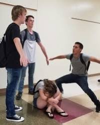 t posing on the bullied child Meme Template