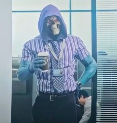 Office Skeletor Meme Template