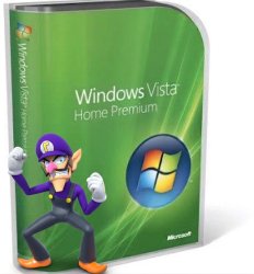 Waluigi time ft. Windows Vista Meme Template