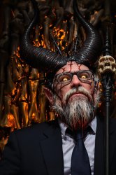 Russ Vought, OMB. Killing science, hurts the economy. Devil Meme Template