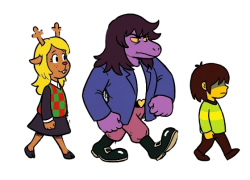 Noelle Holiday, Susie & Kris Dreemurr Meme Template