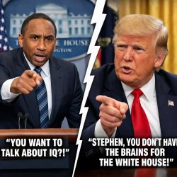 Stephen A. Smith and Donald Trump Meme Template