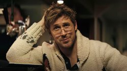 Ryan Gosling in Cardigan stare Meme Template