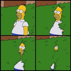 Homer bush Meme Template
