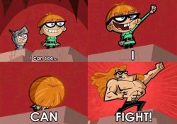 I can see I can Fight Meme Template