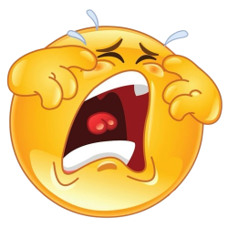 Crying emoticon Meme Template