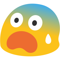 Scared emoji Meme Template