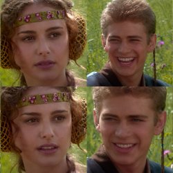 Padme Anakin 4 panel (swapped gender roles) Meme Template