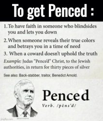 Penced , Mike Pence Judas Meme Template