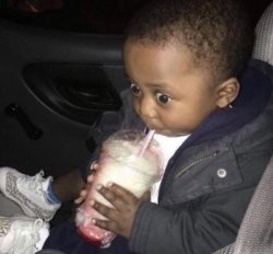 straw shocked little boy Meme Template