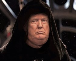 Trump - The Emperor Strikes Out. Palpatine. Meme Template