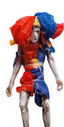 Bootleg Pomni Cosplayer Meme Template