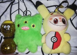 Pikachu labubu with friends Meme Template