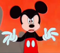 Mad or confused Mickey Meme Template