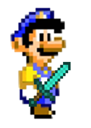 Luigi with Diamond Sword Meme Template