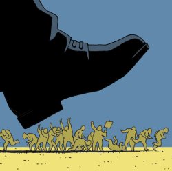 Boot crushing people Meme Template