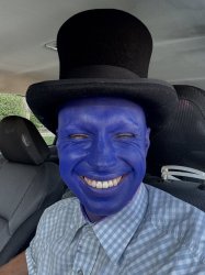 Dark blue gentleman Meme Template