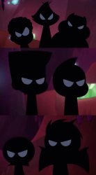 Shadow monsters Meme Template