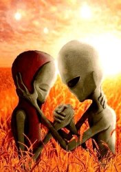 two aliens Meme Template
