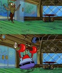 spongebob thrown out Meme Template