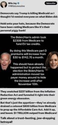Biden screwed Medicare Meme Template