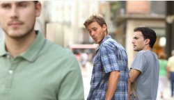 gay version guy looks back Meme Template