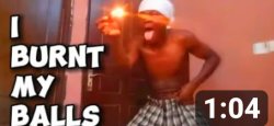 I burnt my balls Meme Template