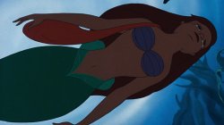 Ariel swimming home Meme Template