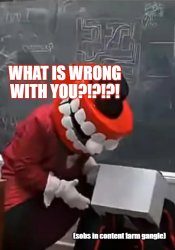 WHAT IS WRONG WITH YOU?!?!?! Meme Template