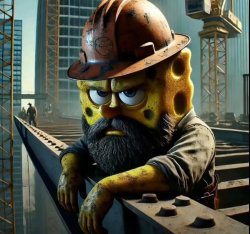 Worker sponge bob Meme Template