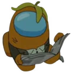 Orange before ejected Meme Template
