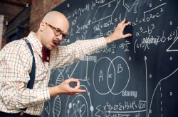 Science man calculating Meme Template
