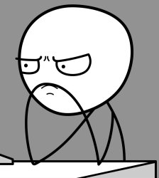 The stick figure is sussy Meme Template