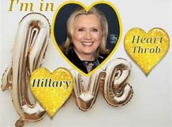 Hillary Heart Throb I'm in Love Meme Template