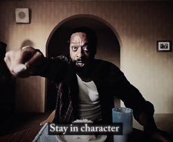 Stay in Character the Backrooms Meme Template
