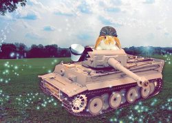 Bunny on a tank Meme Template