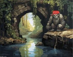 MAGA bridge troll Meme Template