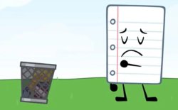 Paper Presenting Trash Meme Template